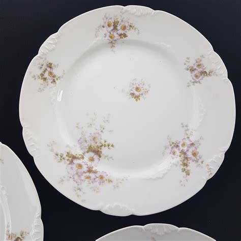 Dinner Plates Antique CH Field Haviland Limoges CFM GDM France For T