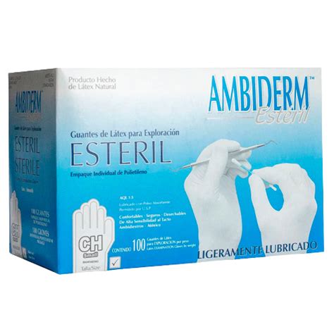 GUANTE ESTÉRIL CHICO C 100 AMBIDERM PRO Médicos