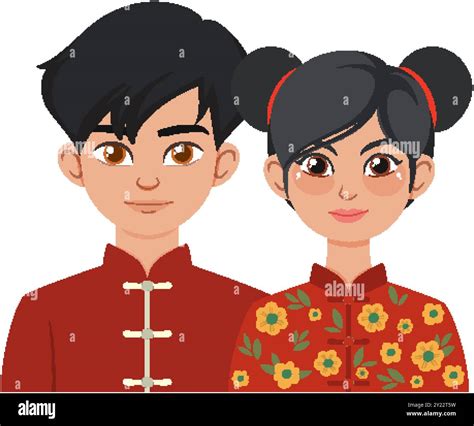 Man And Woman In Traditional Costumes Stock Vector Image And Art Alamy