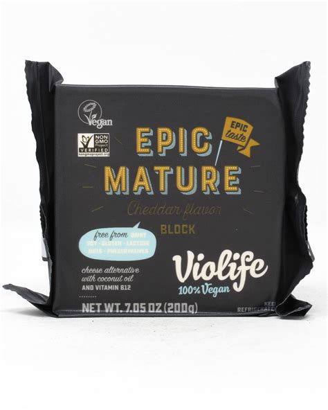 Violife Epic Mature VEGAN Cheddar Block 7 05oz Princeville Wine Market