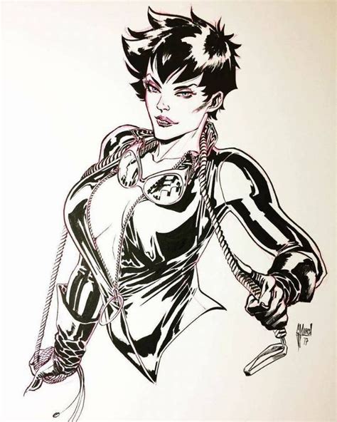 Catwoman Illustrated By Guillem March Comic Book Art Style Catwoman