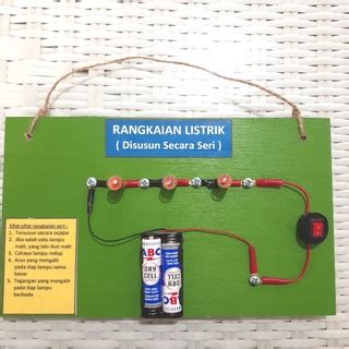 Jual Rangkaian Listrik Lampu Seri Tugas Praktek Keterampilan Sekolah