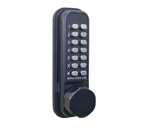 Borg BL2605 ECP Marine Grade Pro Digital Rim Deadbolt Lock Black