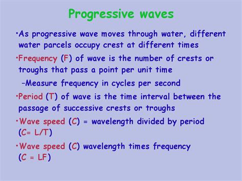 Progressive Waves