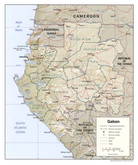 Carte Des Pays Avec Les Villes Le Gabon