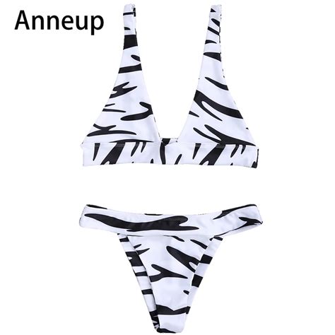 Anneup Brazilian Bikini Swimwear Swimsuit Women Sexy Push Up Micro