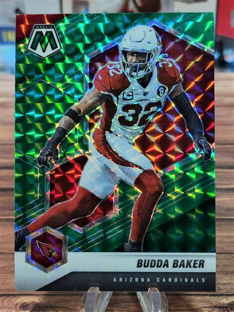 2021 Mosaic Football BUDDA BAKER Green Prizm 13 Arizona Cardinals EBay