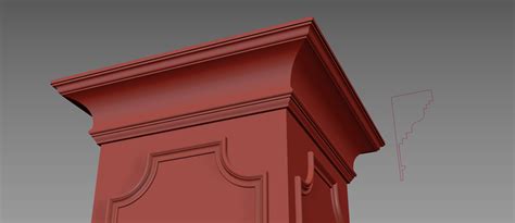 Создание карниза, молдинга, плинтуса в 3Ds Max.