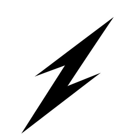 Lightning bolt symbol lightning black. | Premium Photo Illustration ...