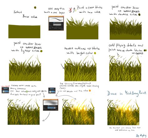 Very easy grass tutorial by ryky on DeviantArt