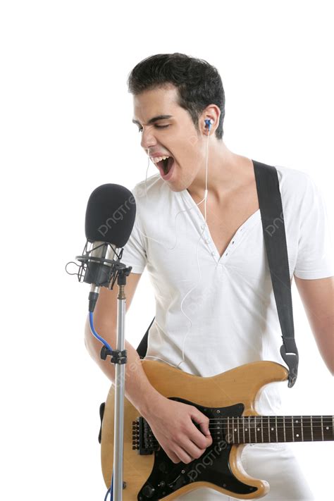 M Sico Joven Tocando La Guitarra El Ctrica Americana Png Dibujos