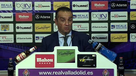 Rueda de prensa de José Luis Oltra tras el Real Valladolid 2 0