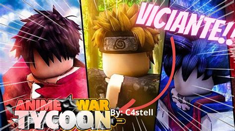 NOVO JOGO DE ANIME NO ROBLOX FOI LANÇADO ANIME WAR TYCOON ROBLOX