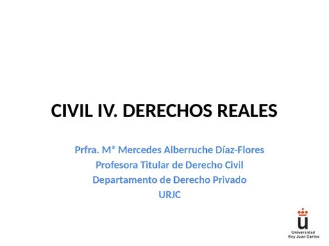 Derecho Civil Iv Derechos Reales Apuntes De Derecho Civil Docsity