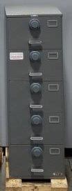 NSN 7110 01 029 0389 Class 6 5 Drawer Legal Size Multi Lock Gray