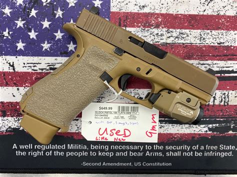 Glock 19x Tlr7a Semi Auto 402 Pistol 9mm 191 Bronze Nitron Coyote