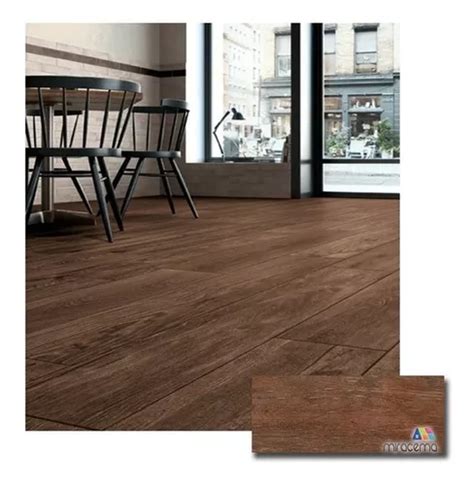 Porcelanato Medley Marron Alberdi X Simil Madera Da Xm