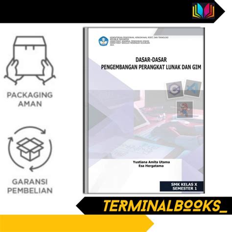 Jual Buku Dasar Dasar Pengembangan Perangkat Lunak Dan Gim Kelas X