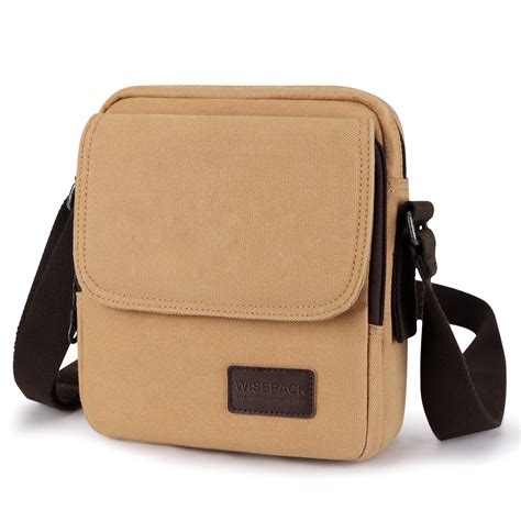 Unisex Crossbody Messenger Bag Small Canvas Side Bag For Men And Women Ideal For Phone Passport