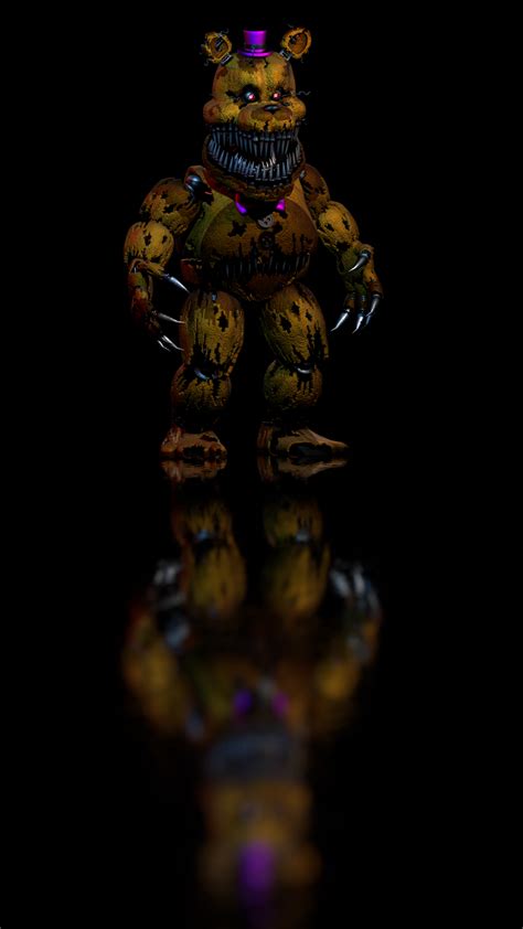 Blenderfnaf Nightmare Fredbear Test By Razvanandrei123 On Deviantart