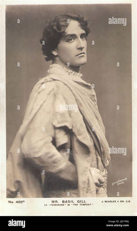 Portrait Of Basil Gill 001 British Stage Star Of The Victorian And