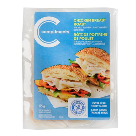 Extra Lean Thinly Sliced Chicken Breast Roast Sliced Meat 175 G