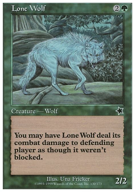 Lone Wolf Printings Prices And Variations Mtg