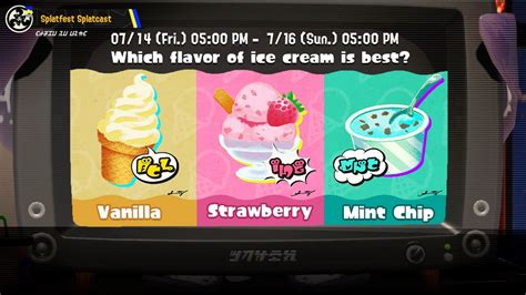 Splatoon 3 Splatfest Ice Cream 결과