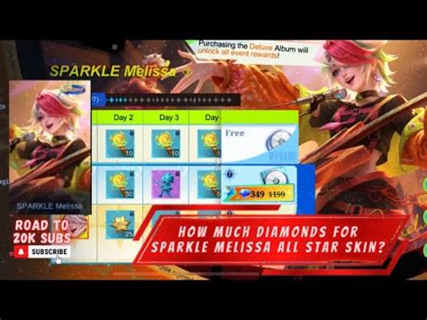 HOW MUCH DIAMONDS FOR MELISSA SPARKLE DELUXE ALBUM IN ALLSTAR 2024