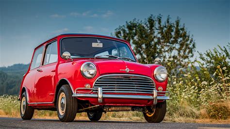 Hd Wallpaper Mini Morris Mini Cooper S Car Old Car Red Car Sedan