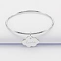 Bracelet Jonc Enfant Argent Personnalis M Daille Nuage X Mm Grav E