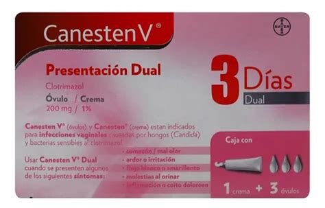 Canesten V Dual D As C Vulos Mg Y Tubo Crema G Env O Gratis