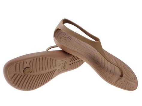 Buty Na Lato Damskie Japonki Crocs Sexi Flip Bronze Butshop Pl