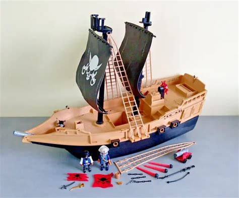 PLAYMOBIL 6678 Le Bateau Pirates des Ténèbres à compléter Canon