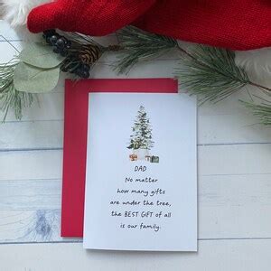 Dad Christmas Card for Dad, Xmas Card Dad, to Dad From Son, Father Xmas ...