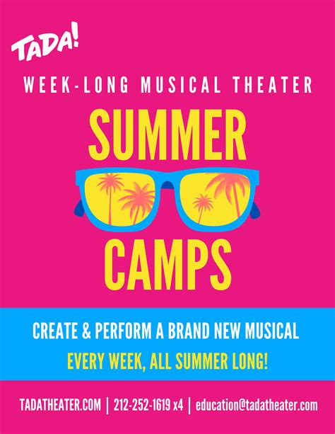 Tada Youth Theater Week Long Musical Theater Summer Camps Flatiron