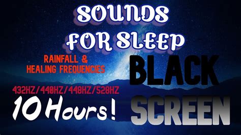 Best Sleep Sounds Rain Healing Frequencies Black Screen Sleep