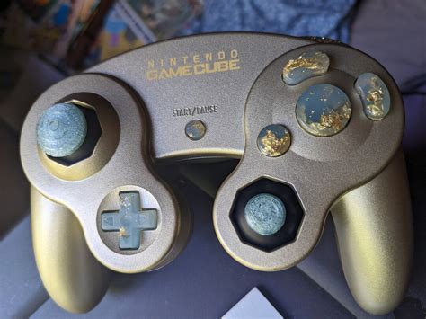 Gold Custom Modded Gamecube Controller Etsy