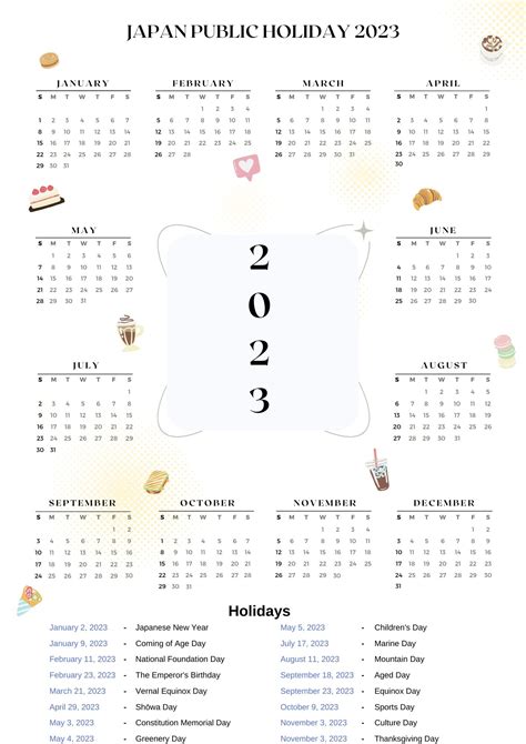 Japan Public Holidays 2023 With Japan Printable Calendar