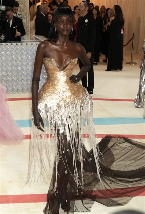 Anok Yai Wore Prabal Gurung 2023 Met Gala Fashion Sizzle