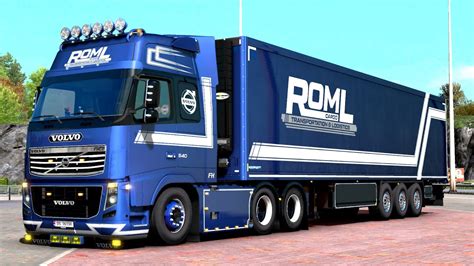 Roml Cargo Volvo Fh And Krone Coolliner Deluxe Edition Skinpack Youtube