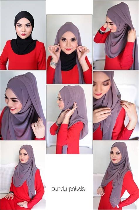 Pin By Amyxoxo On Hijab Tutorial Simple Hijab Hijab Style Tutorial Hijab Scarf