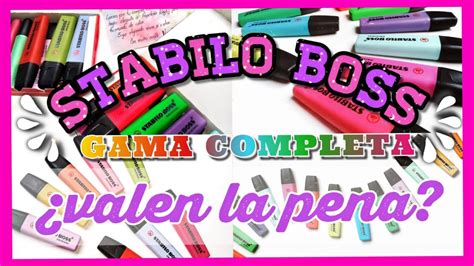 Haul Probando Papeler A Popular Stabilo Boss Colaboraci N