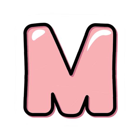 Магніт на авто Літера М Рожева | Magnet.in.ua