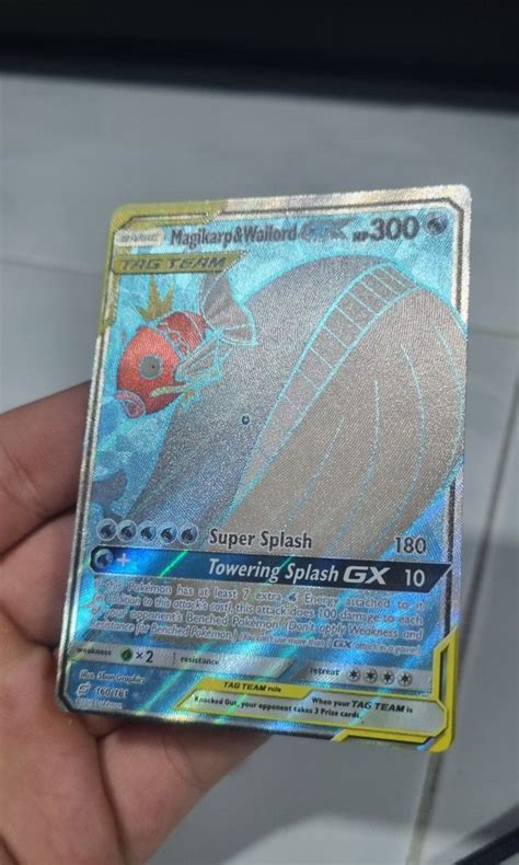 Magikarp Wailord GX Wailord Magikarp Karp Pokemon Full Art