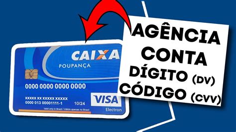 Agência Conta Dígito Código Cartão Antigo Poupança Caixa