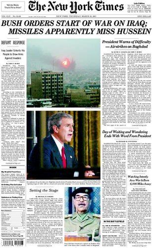 The 10th Anniversary Of The Iraq War The New York Times