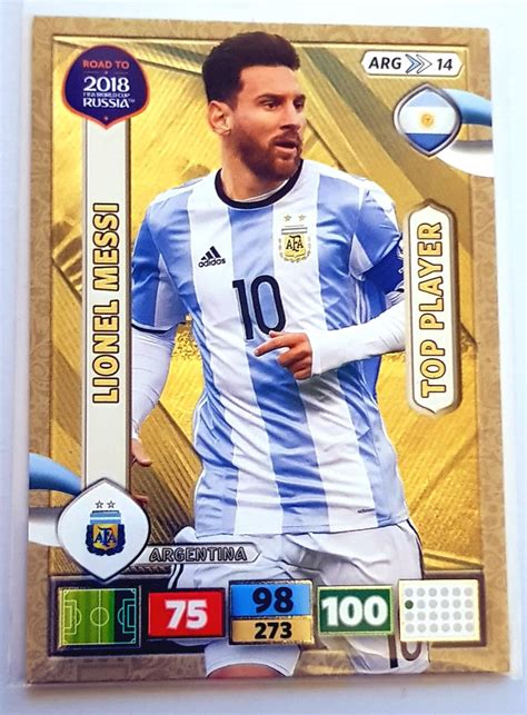 Road To 2018 Fifa World Cup Russia Adrenalyn Xl Lionel Messi Top Player Card Bigamart