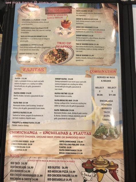 Menu At Brisas Del Mar Restaurant Lady Lake