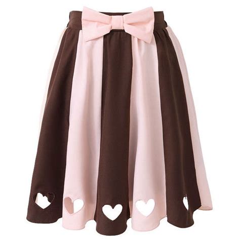 Scallop Mini Skirt In Chocolate Color